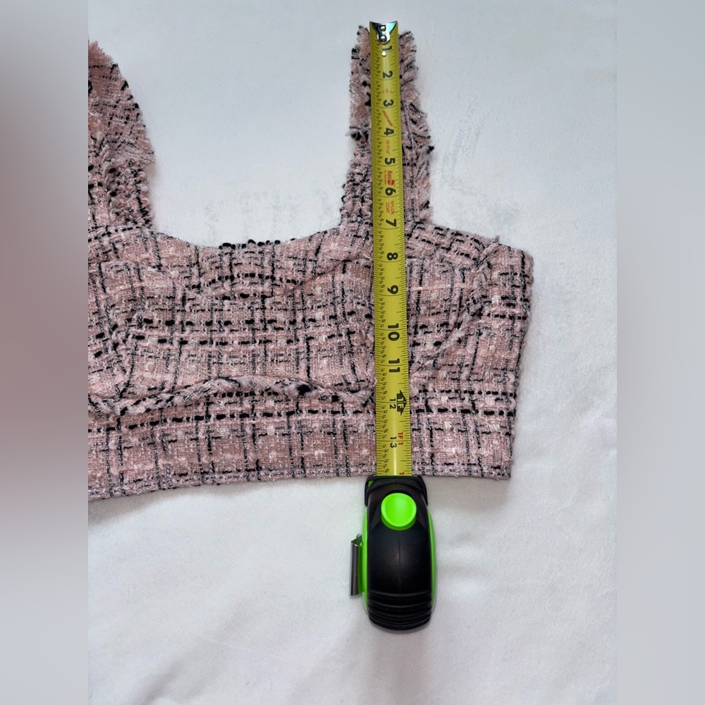 Wild Fable Coquette Preppy Pink Black Crop Top Size XS - XL NWT - Picture 7 of 7